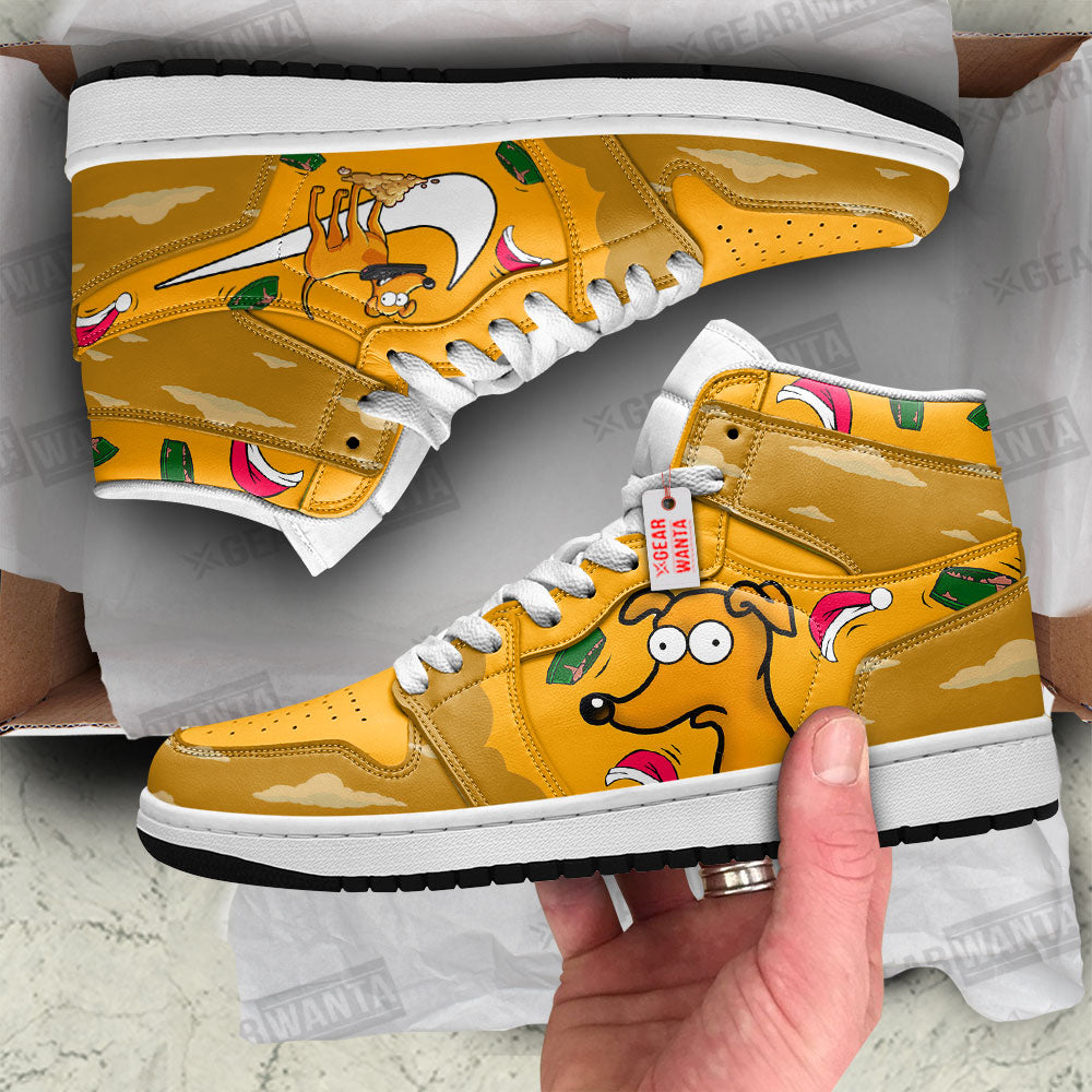 Santa's Little Helper The Simpson J1 Shoes Custom For Fans TT26-Gear Wanta