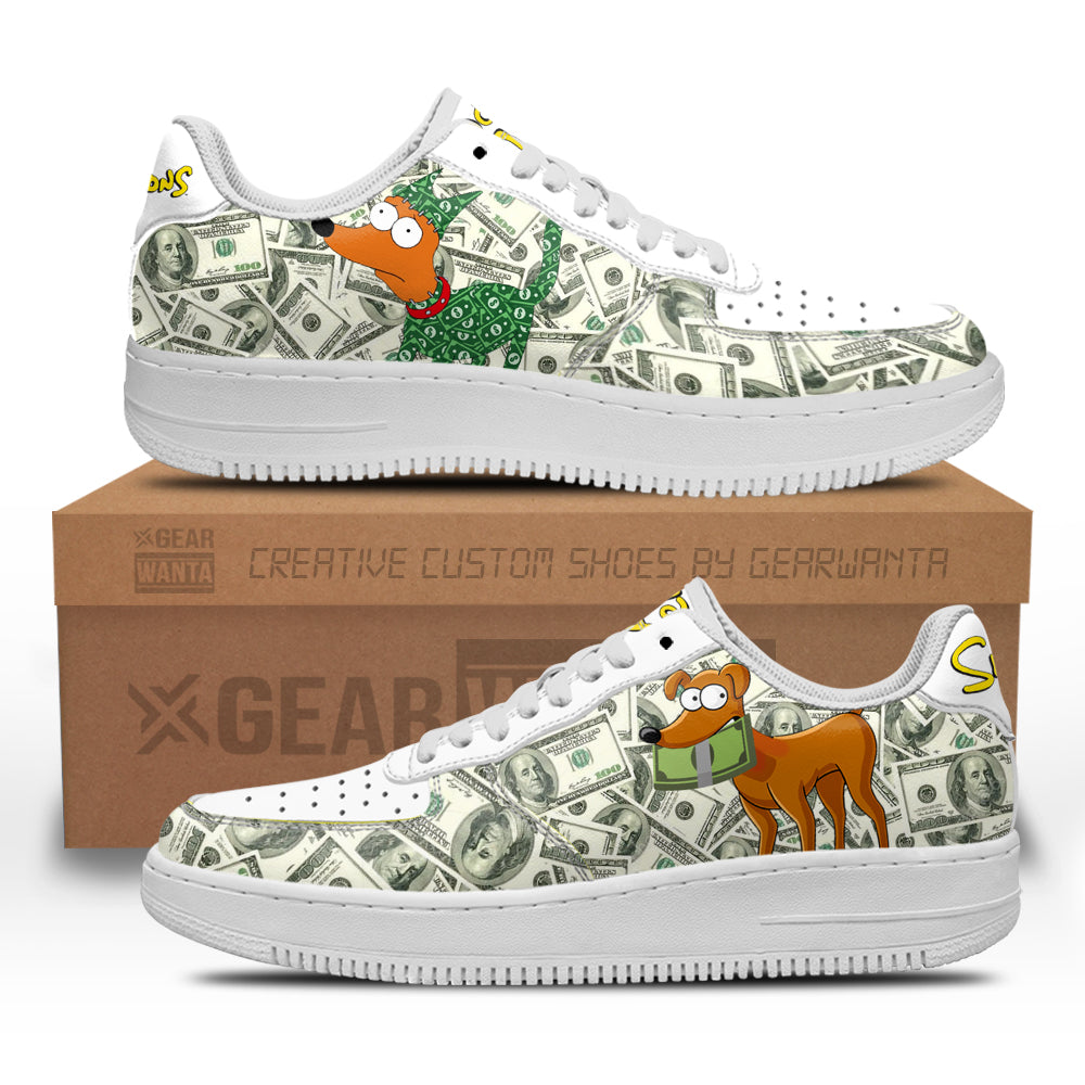 Santa's Little Helper Air Sneakers Custom Simpson Cartoon Shoes-Gear Wanta