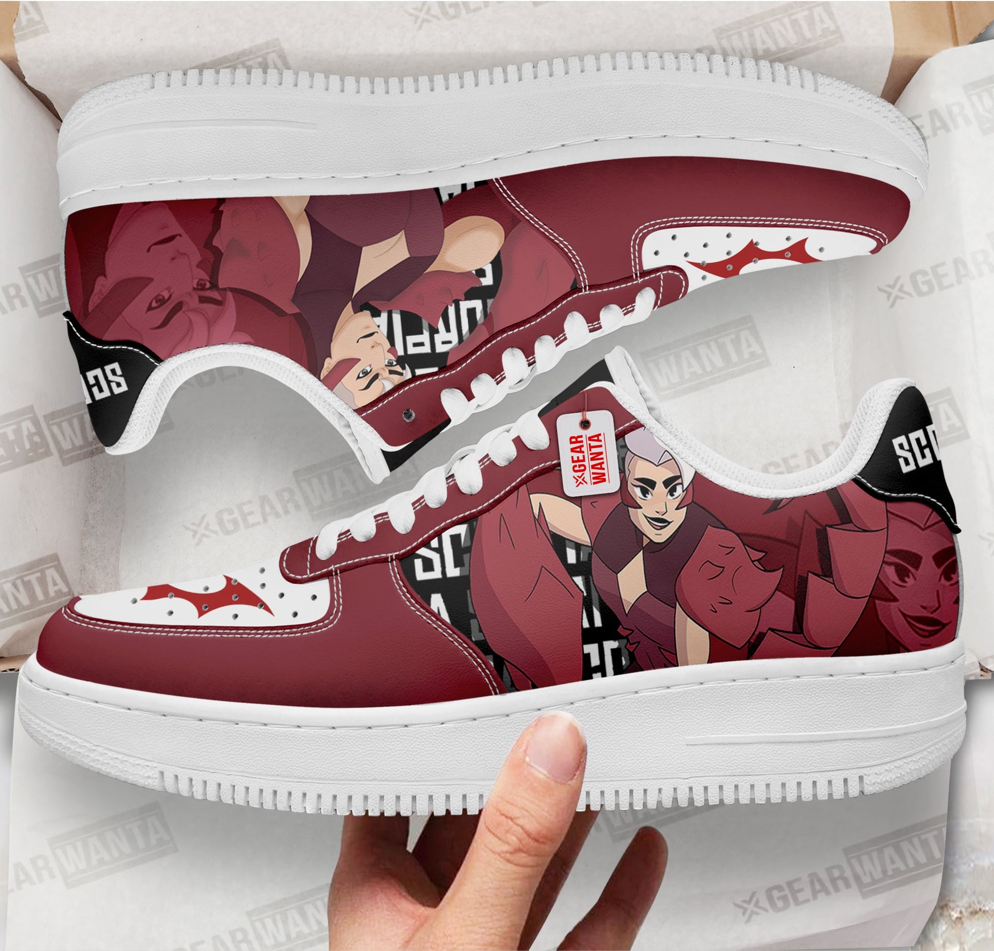 Scorpia She-ra Custom Air Sneakers PT21-Gear Wanta