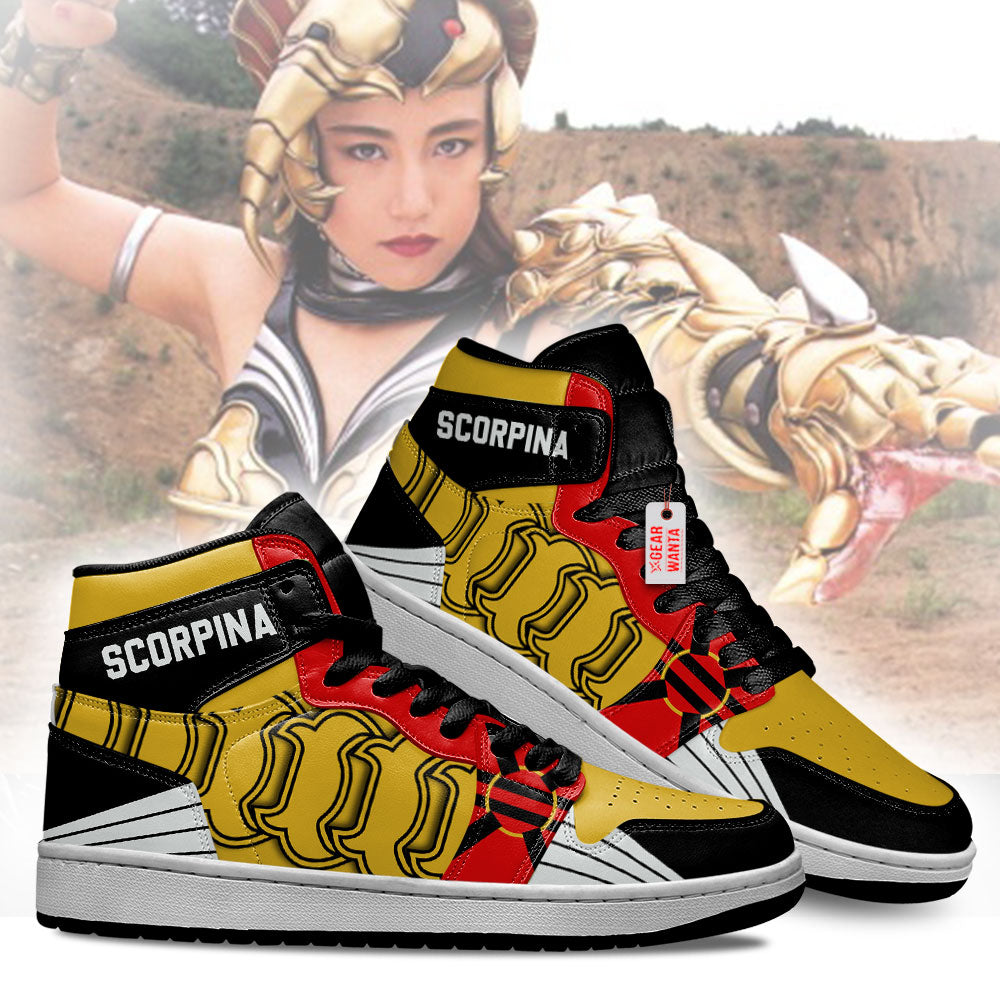 Scorpina Mighty Morphin J1 Shoes Custom Sneakers TT12-Gear Wanta