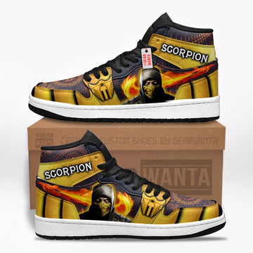 Scorpion Mortal Kombat J1 Shoes Custom Sneakers For Fans TT24-Gear Wanta