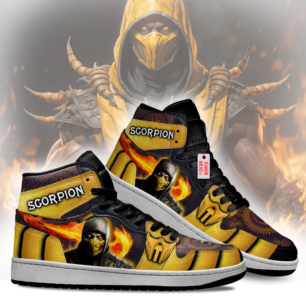 Scorpion Mortal Kombat J1 Shoes Custom Sneakers For Fans TT24-Gear Wanta