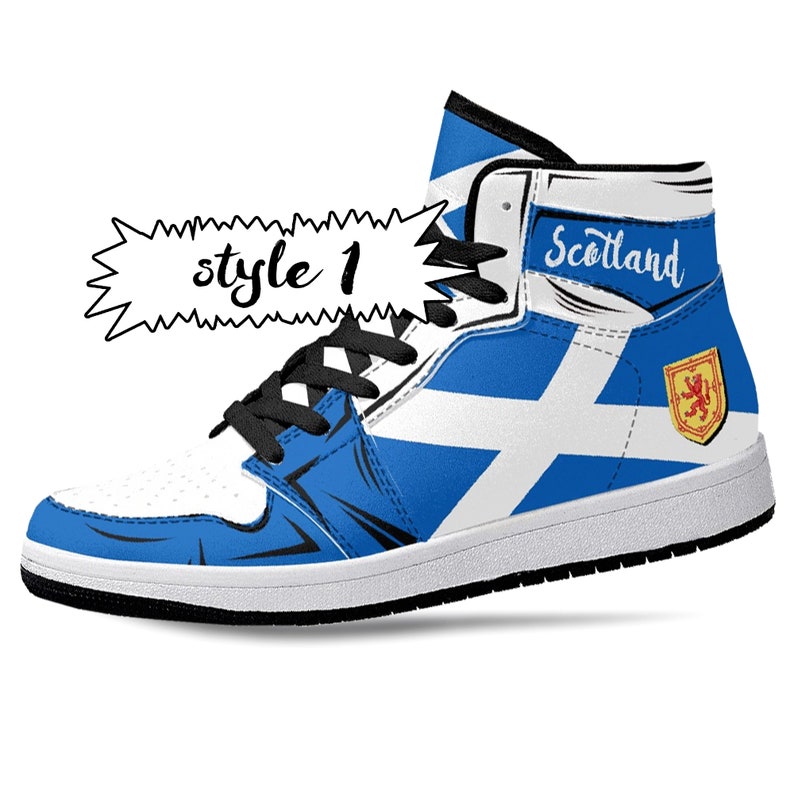 Scotland Flag JD1 High Top Shoes 