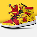 Scotland Rampart Lion Flag JD1 High Top Shoes 