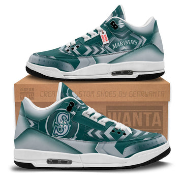 Seattle Mariners J3 Sneakers Custom Shoes-Gear Wanta