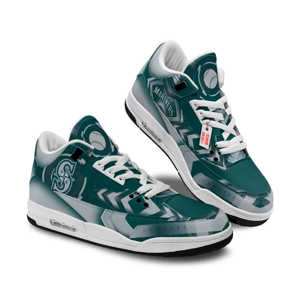 Seattle Mariners J3 Sneakers Custom Shoes-Gear Wanta