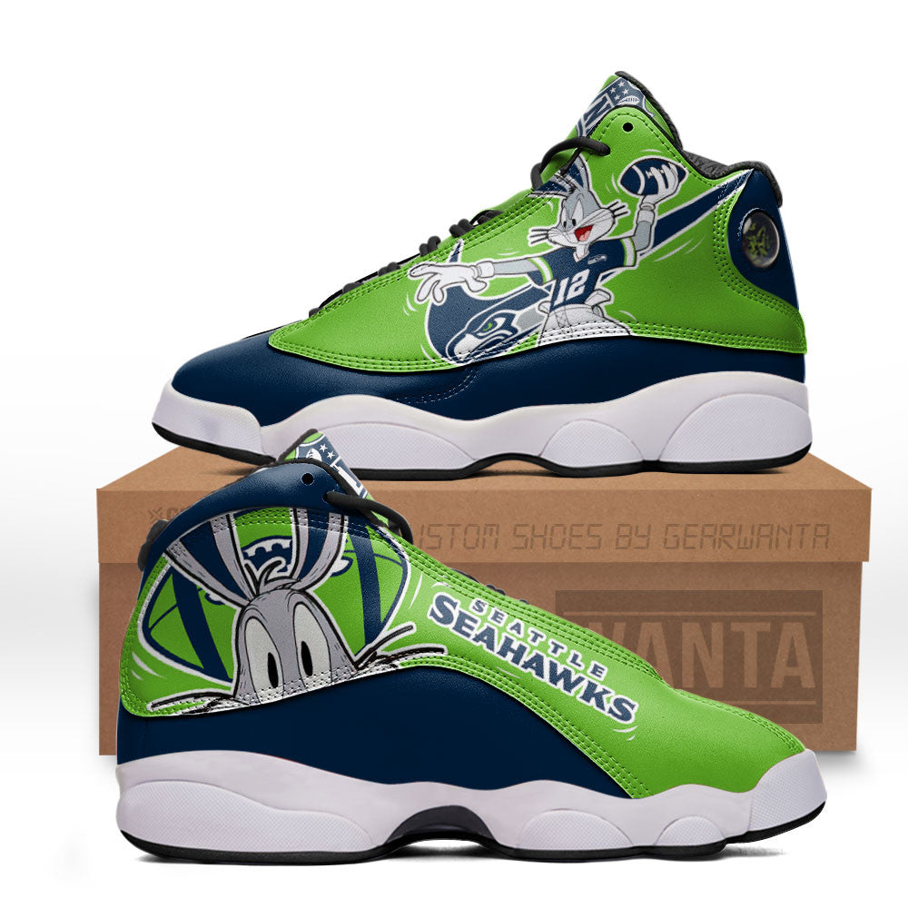 Seattle Seahawks J13 SneakersCustom Shoes-Gear Wanta