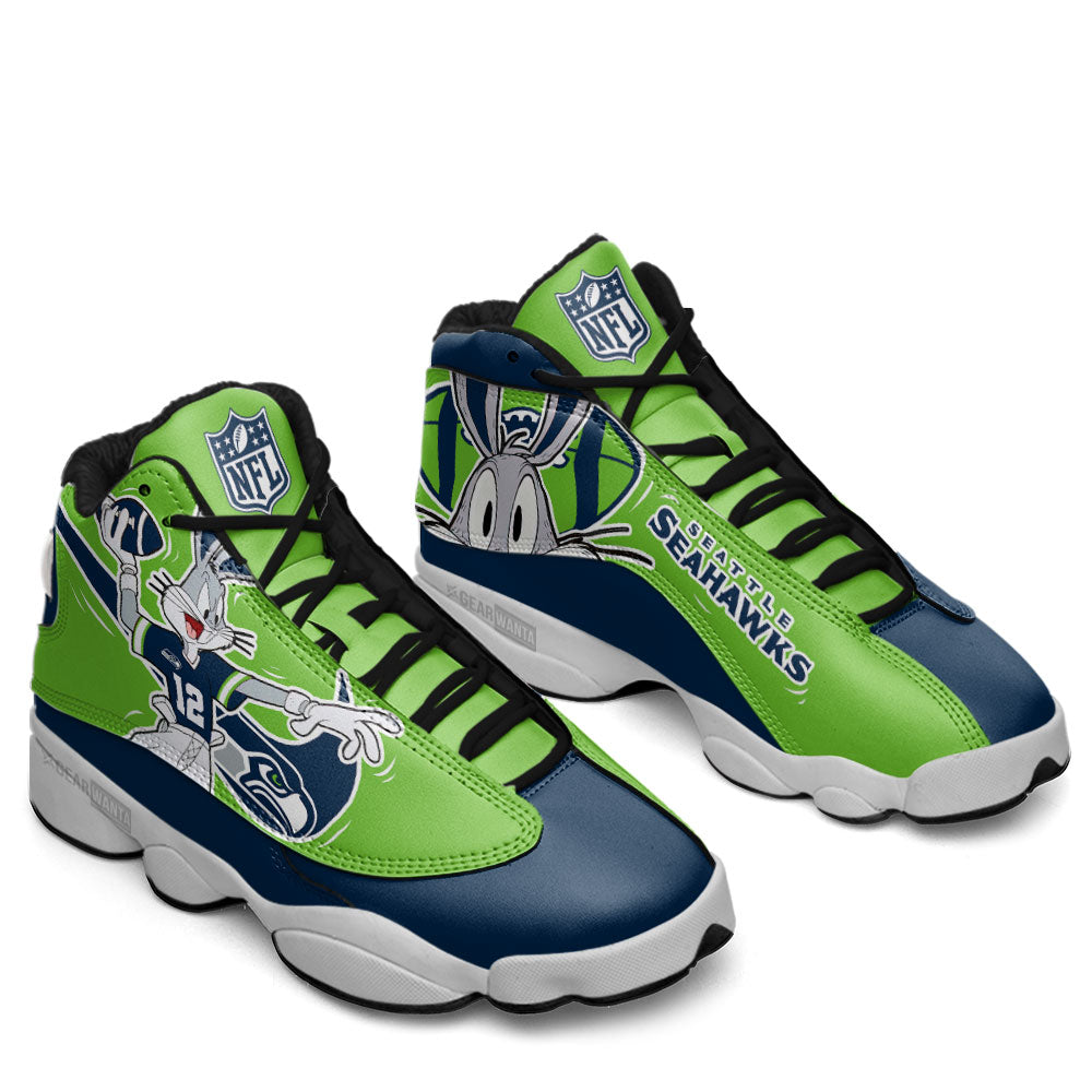 Seattle Seahawks J13 SneakersCustom Shoes-Gear Wanta