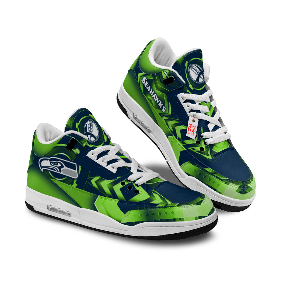 Seattle Seahawks J3 Sneakers Custom Shoes-Gear Wanta