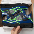 Seattle Seahawks Aj4 Sneakers Custom Shoes-Gear Wanta