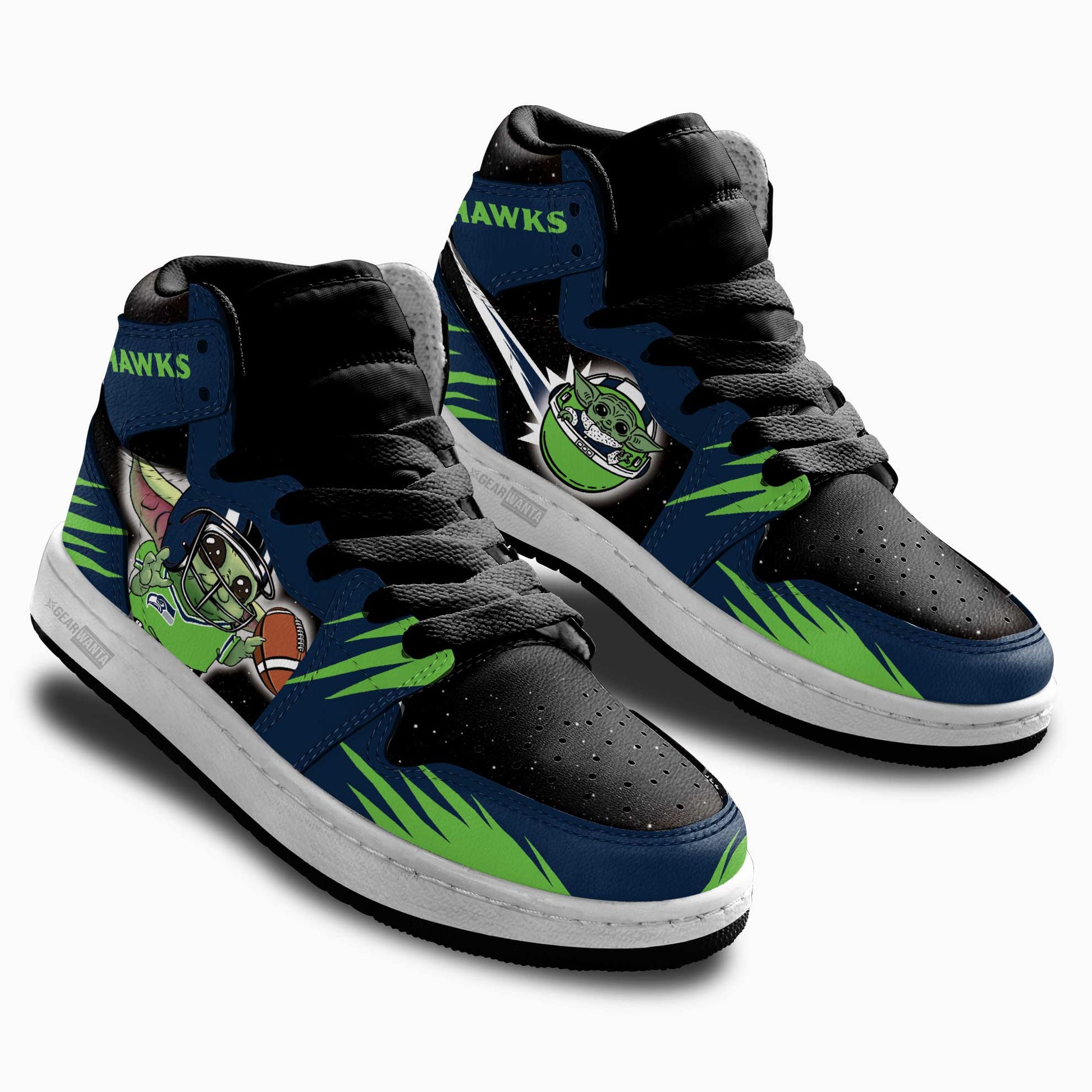 Seattle Seahawks Kid Sneakers Custom For Kids-Gear Wanta