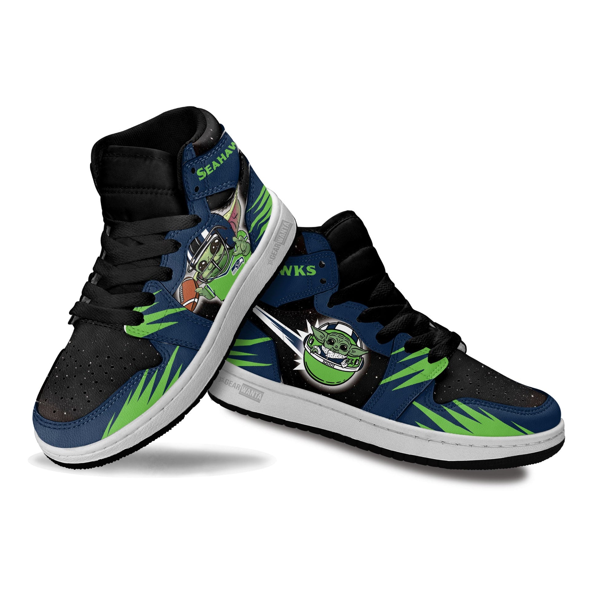 Seattle Seahawks Kid Sneakers Custom For Kids-Gear Wanta