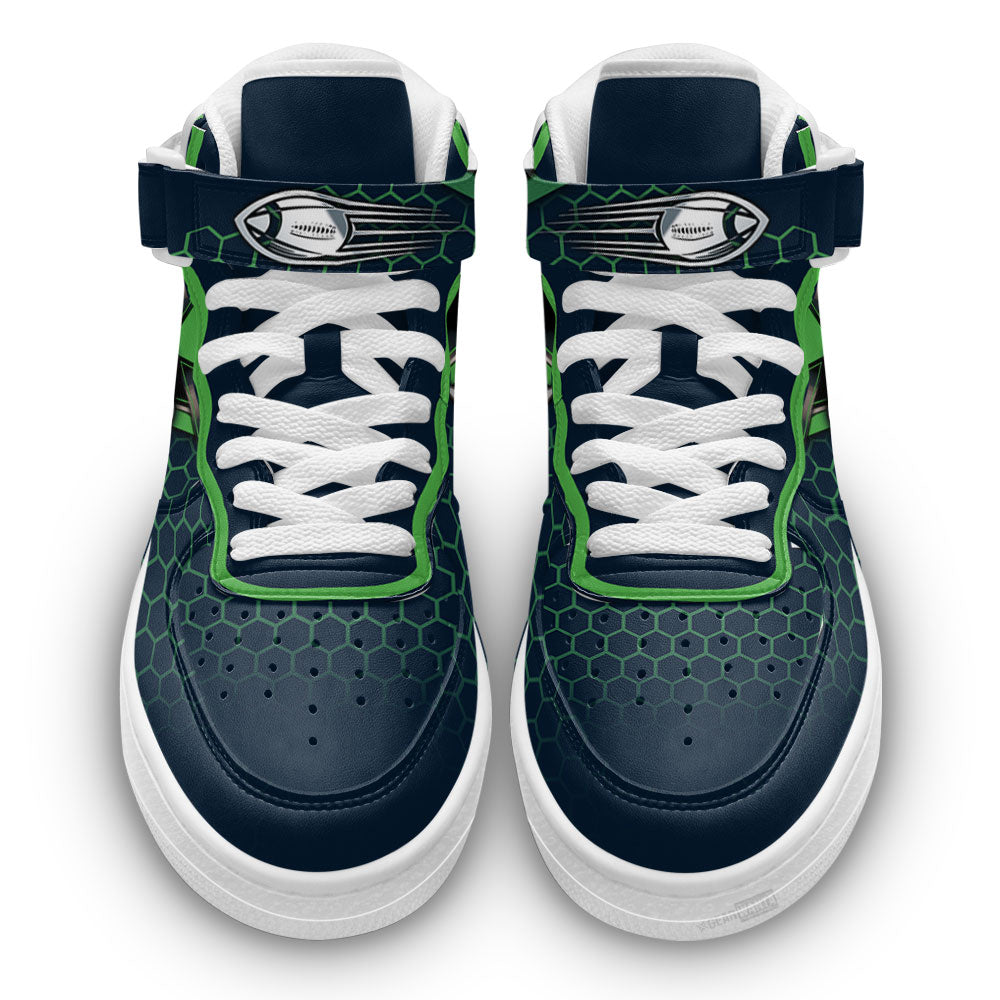 Seattle Seahawks Sneakers Custom Air Mid Shoes For Fans-Gear Wanta