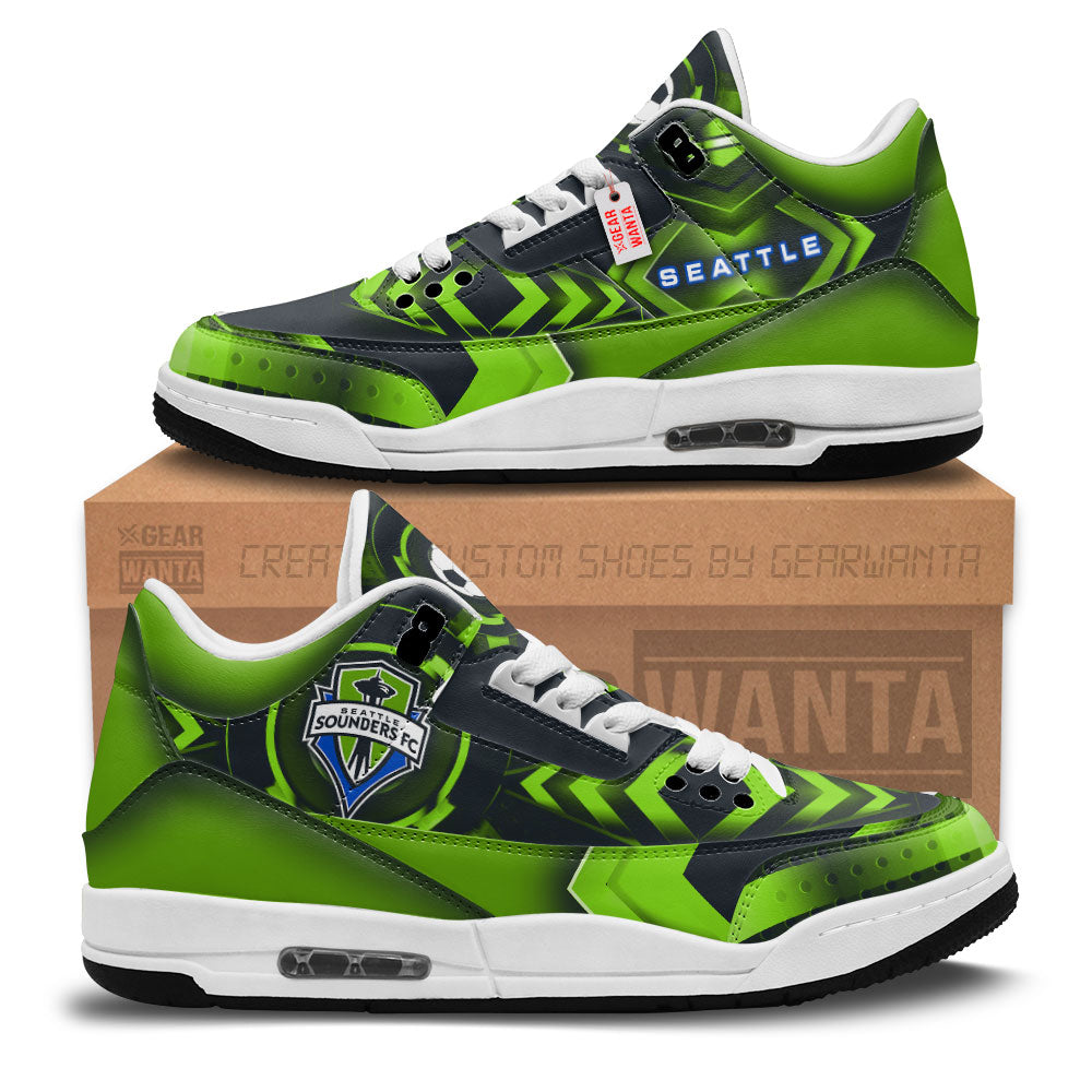 Seattle Sounders FC J3 Sneakers Custom Shoes-Gear Wanta