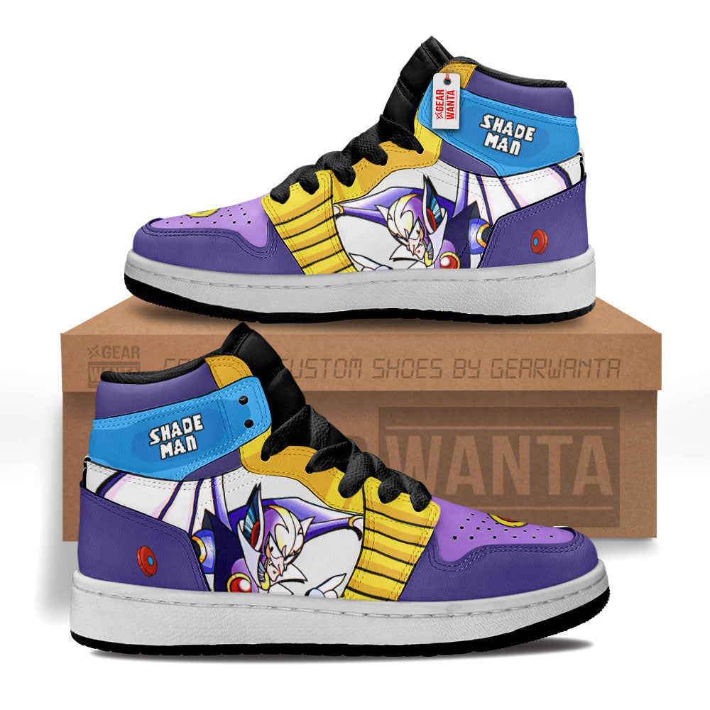 Shade Man Mega Man Kid Sneakers Custom For Kids-Gear Wanta