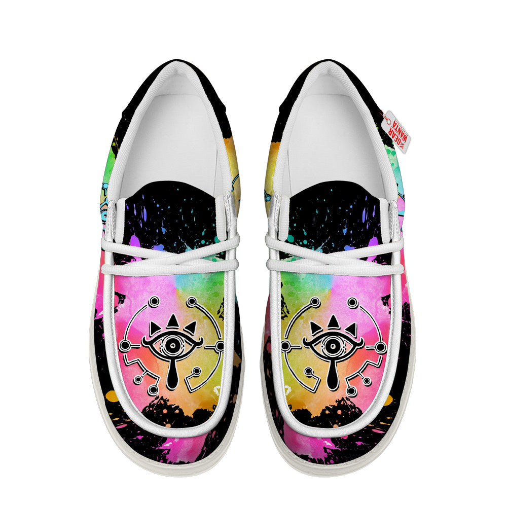 Sheikah Symbol Canvas Loafer Shoes-gearwanta.com