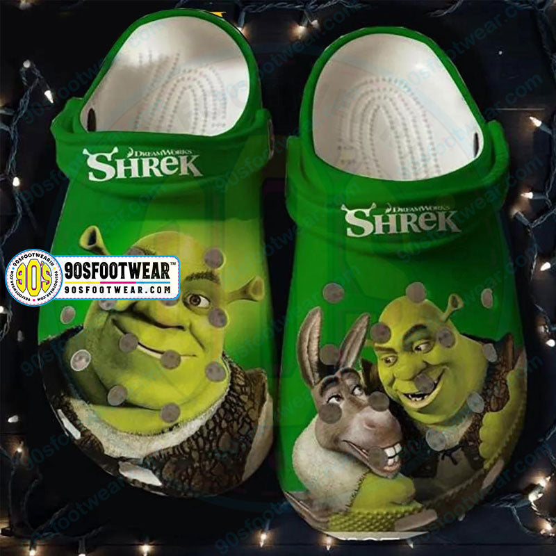 Shrek Shrek and Donkey American Animated Fantasy Comedy Film Clog Shoes-gearwanta.com