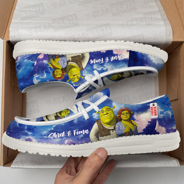 Shrek and Fiona Canvas Loafer Shoes Vanlentine's Gifts Idea-gearwanta.com