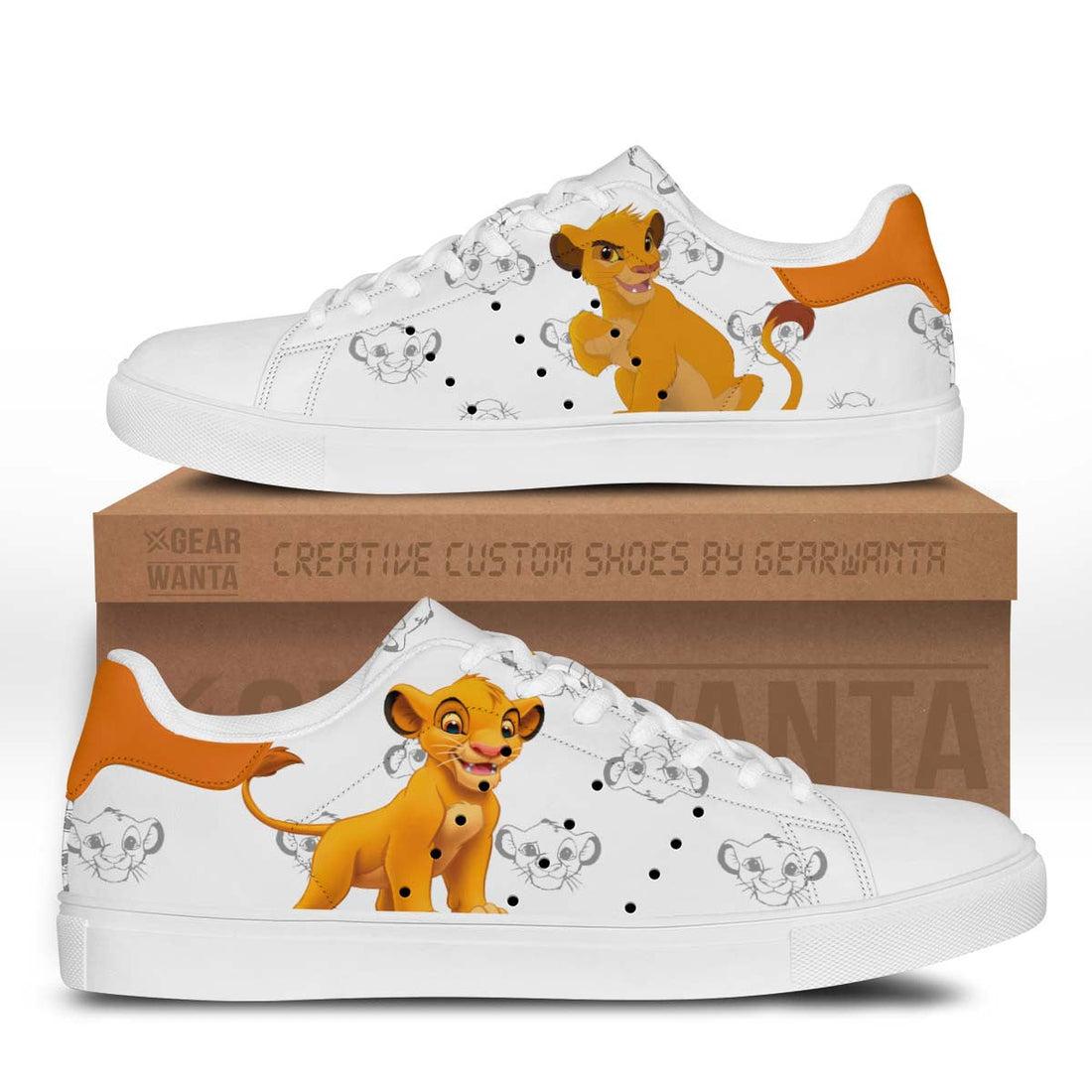 Simba Stan Shoes Custom The Lion King Cartoon Cartoon Shoes-Gear Wanta