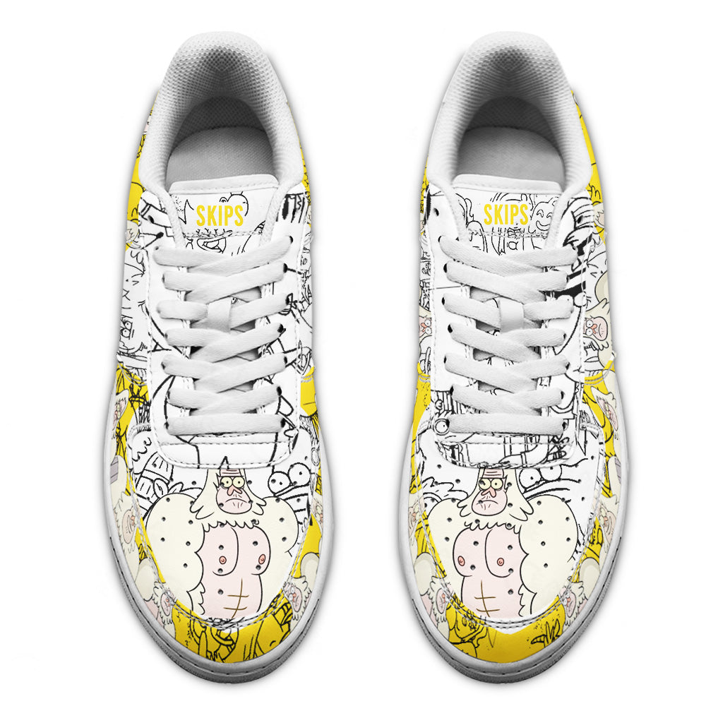 Skips Regular Show Air Sneakers Custom Cartoon Shoes-Gear Wanta