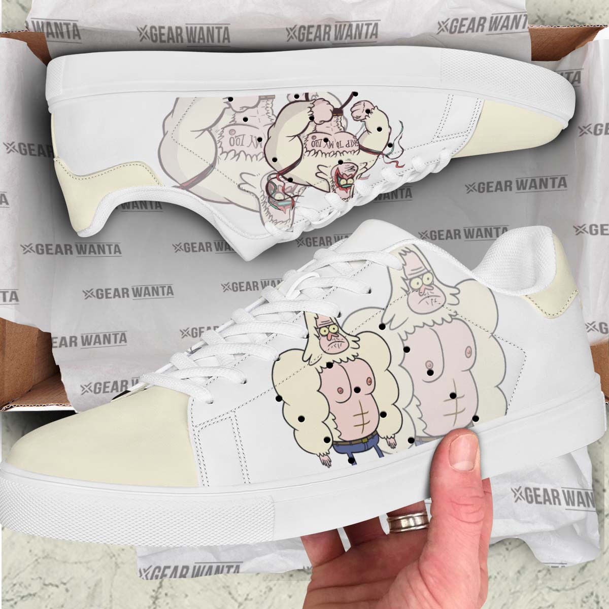 Skips Stan Shoes Custom Regular Show Cartoon Shoes-Gear Wanta