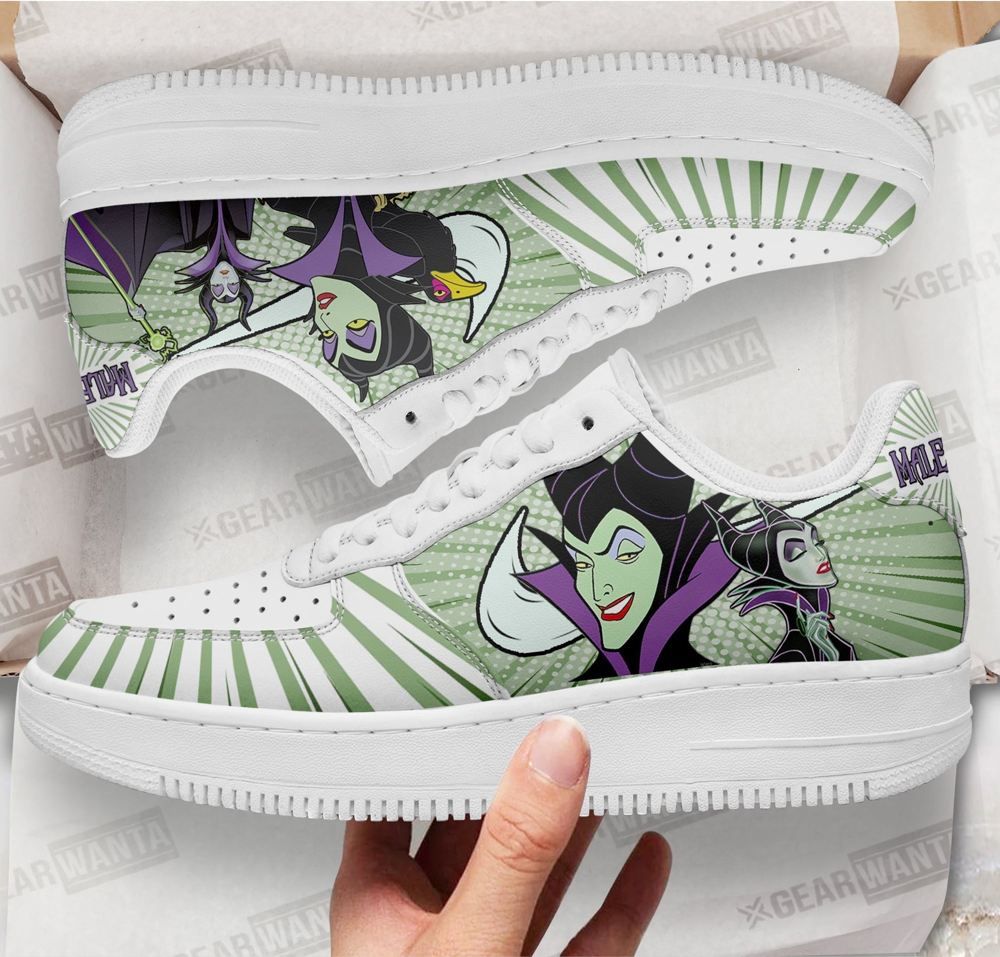 Sleeping Beauty Maleficent Air Sneakers Custom-Gear Wanta