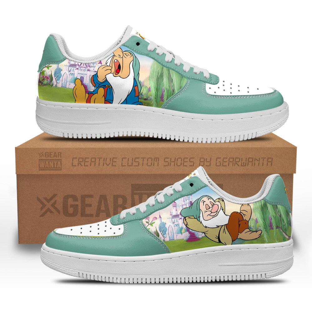 Sleepy Snow White and 7 Dwarfs Custom Air Sneakers QD12-Gear Wanta