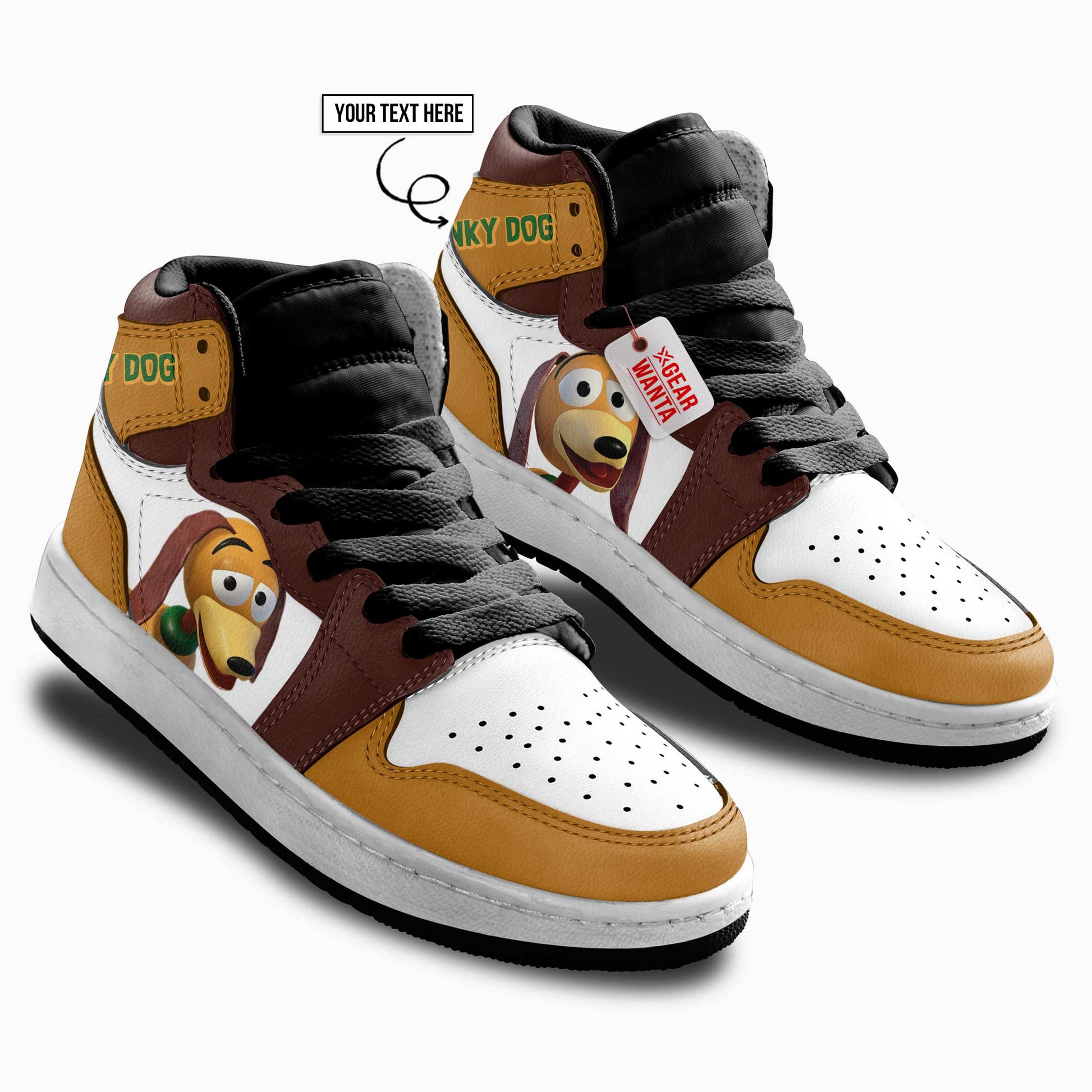 Slinky Dog Kid J1s Sneakers Personalized Cartoon Collection - Gearwanta.com
