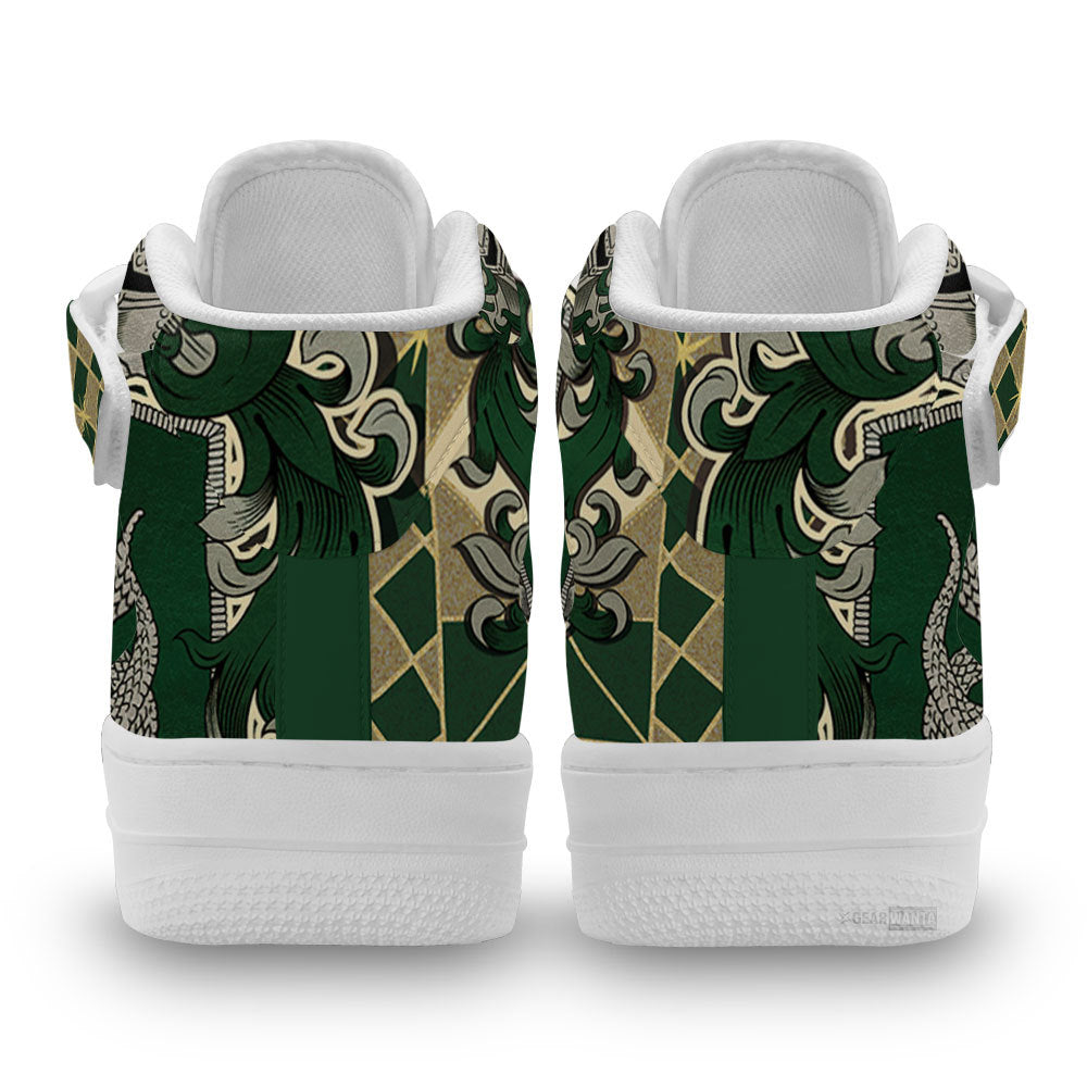 Slytherin Air Mid Shoes Custom Harry Potter Sneakers Fans-Gear Wanta