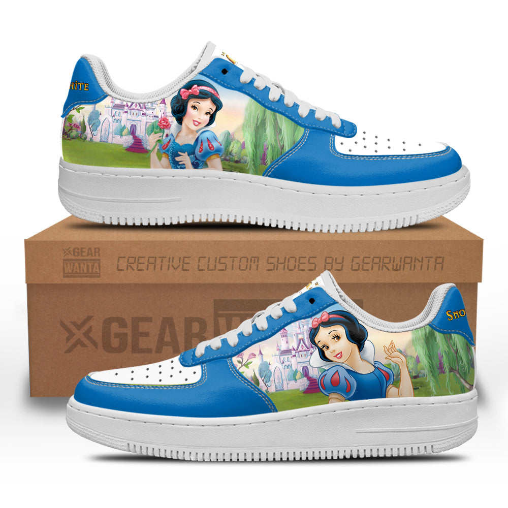 Snow White Princess Custom Air Sneakers QD12-Gear Wanta