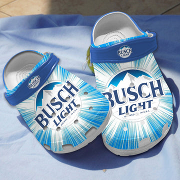 Soft And Comfortable Busch Beer Blue Clogs Shoes