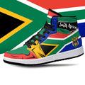 South African Flag JD1 High Top Shoes 