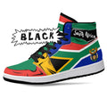 South African Flag JD1 High Top Shoes 