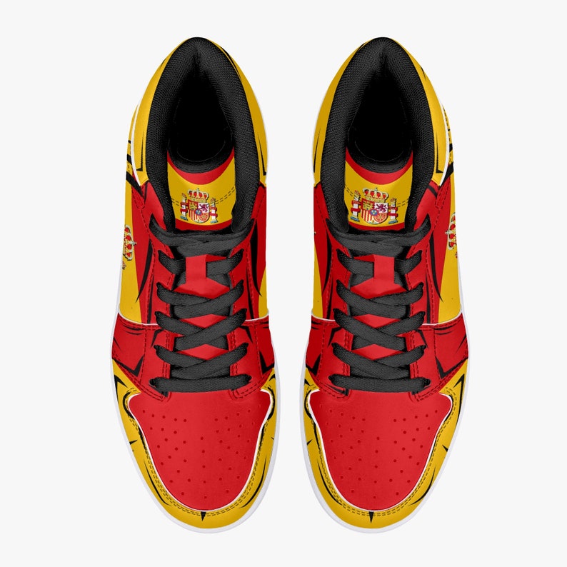 Spain Flag JD1 High Top Shoes 