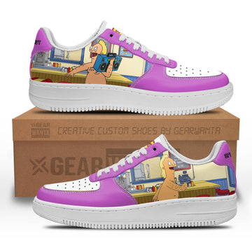 Speedo Guy Bob's Burger Custom Air Sneakers QD12-Gear Wanta