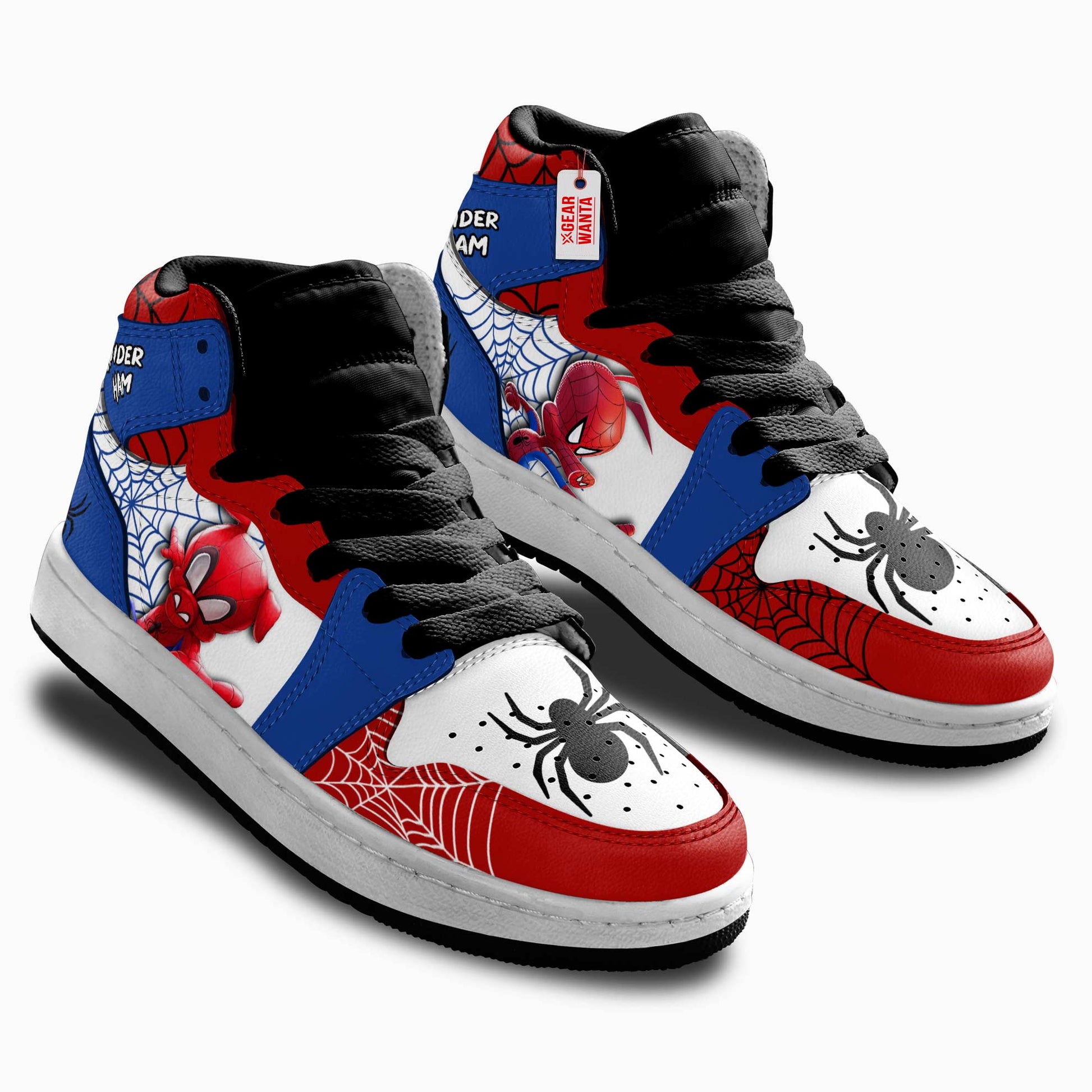 Spider-Ham Spider-Verse Kid Sneakers Custom For Kids-Gear Wanta
