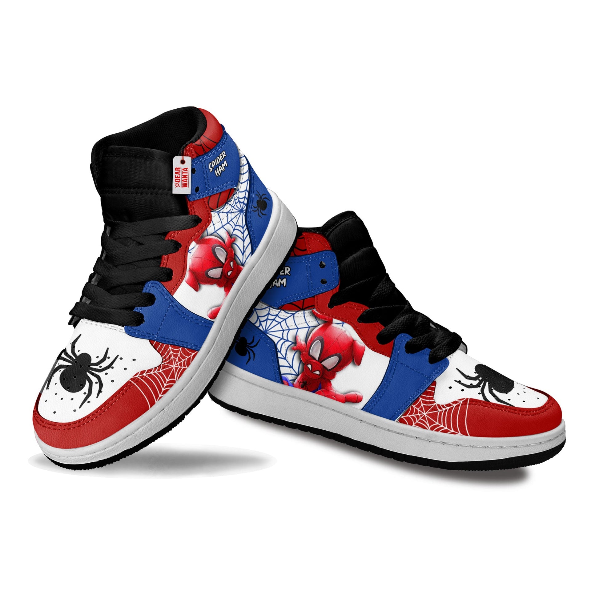 Spider-Ham Spider-Verse Kid Sneakers Custom For Kids-Gear Wanta