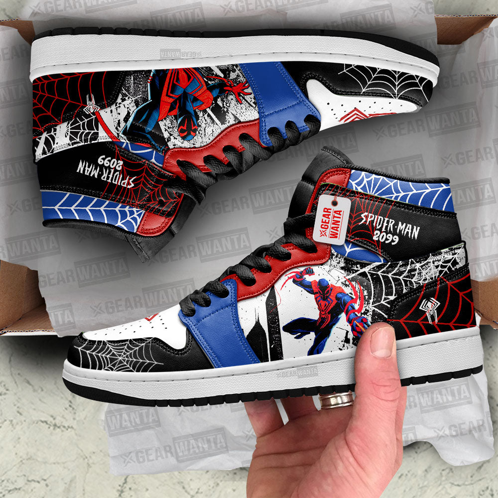 Spider-Man 2099 Spider-Verse J1 Shoes Custom Sneakers For Fans PT21-Gear Wanta