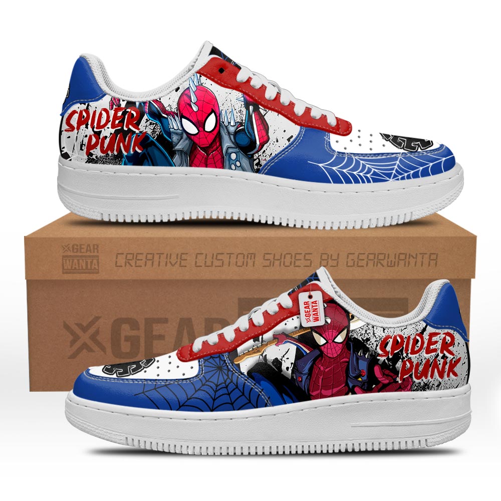 Spider-Punk Spider-Verse Custom Air Sneakers PT18-Gear Wanta