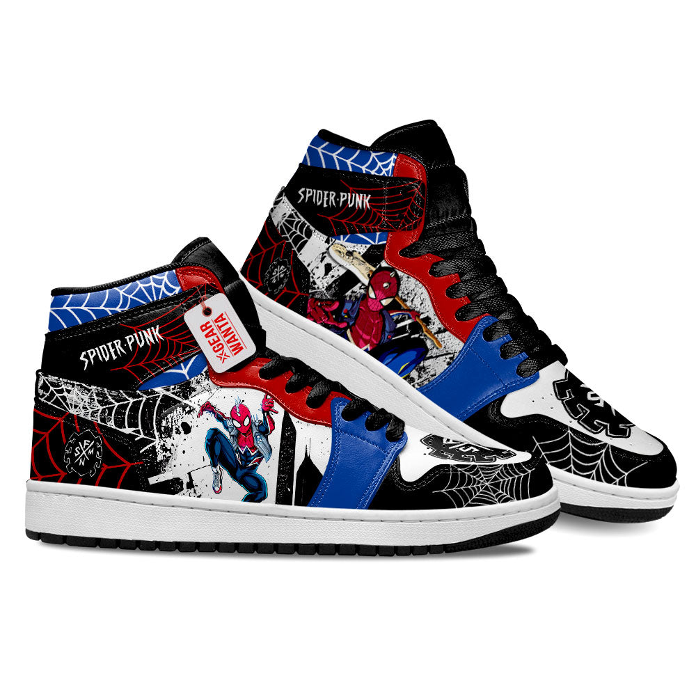 Spider-Punk Spider-Verse J1 Shoes Custom Sneakers For Fans PT21-Gear Wanta