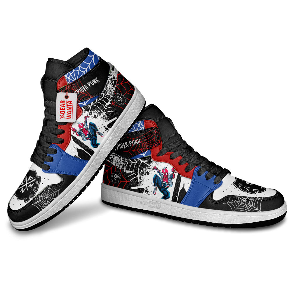 Spider-Punk Spider-Verse J1 Shoes Custom Sneakers For Fans PT21-Gear Wanta