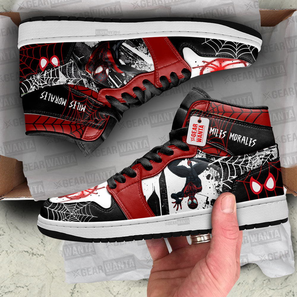 Miles Morales J1 Shoes Custom Spider-Verse Sneakers-Gear Wanta