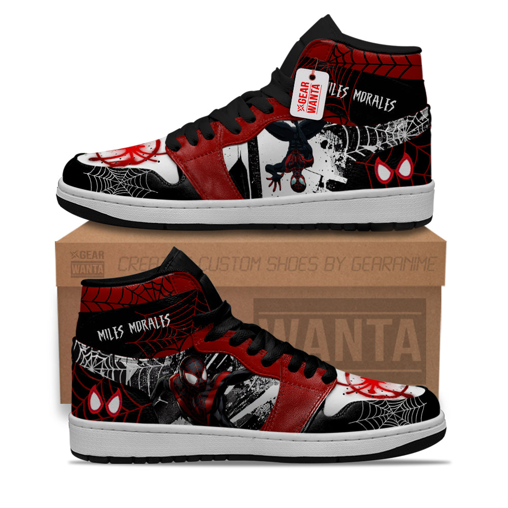 Miles Morales J1 Shoes Custom Spider-Verse Sneakers-Gear Wanta