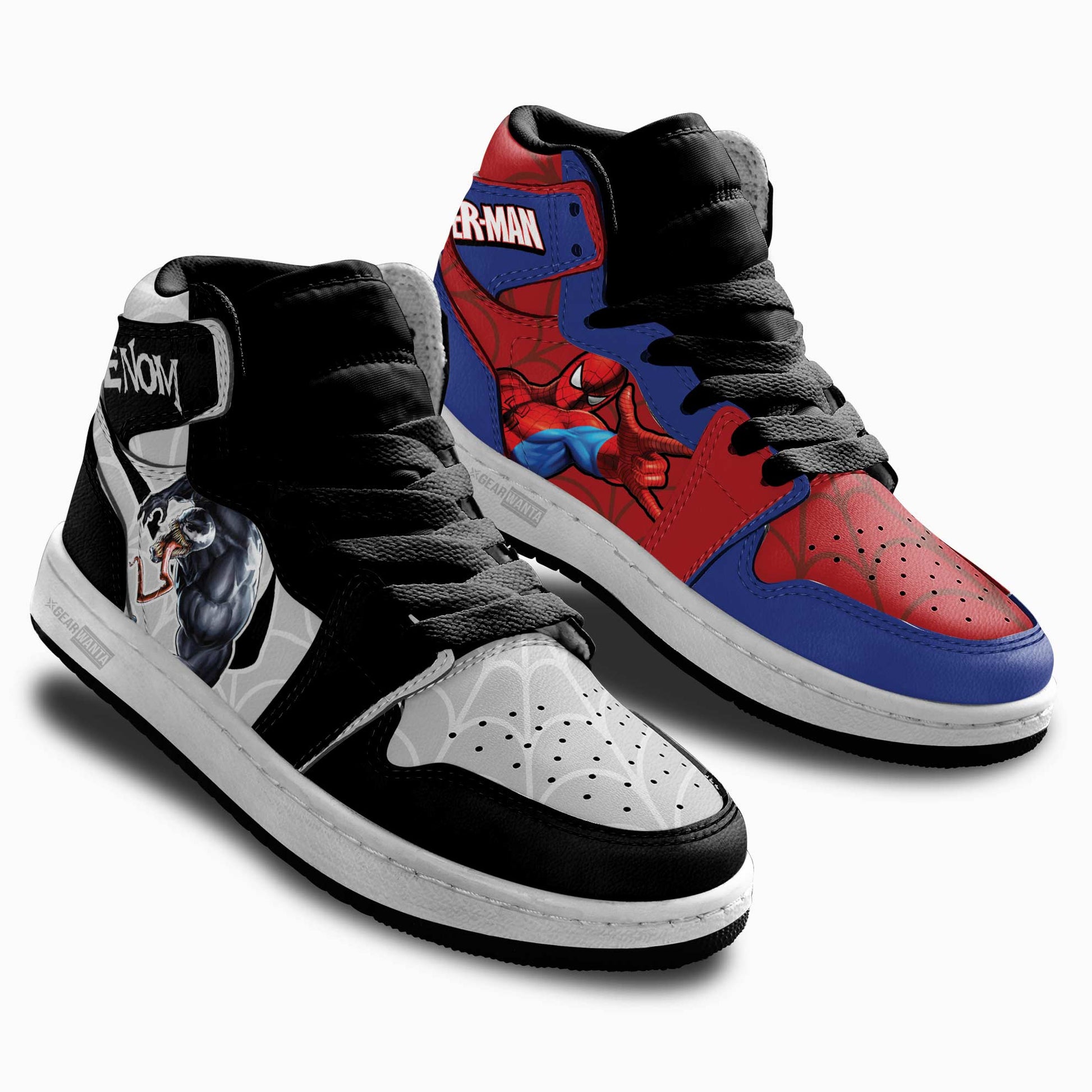 Spiderman vs Venom Kid Sneakers Custom-Gear Wanta