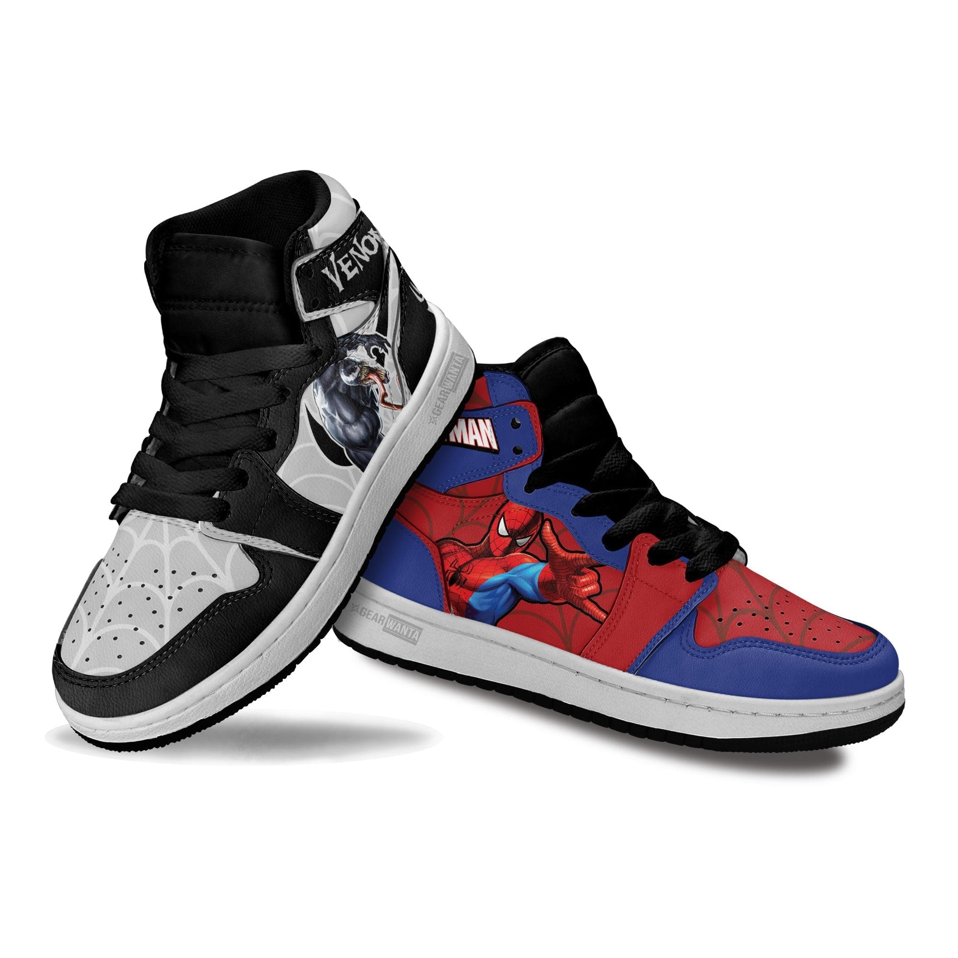 Spiderman vs Venom Kid Sneakers Custom-Gear Wanta