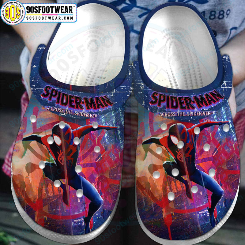 Spiderman with Spider-Man Across The Spider-verse Pattern Superhero Clog for Fan-gearwanta.com