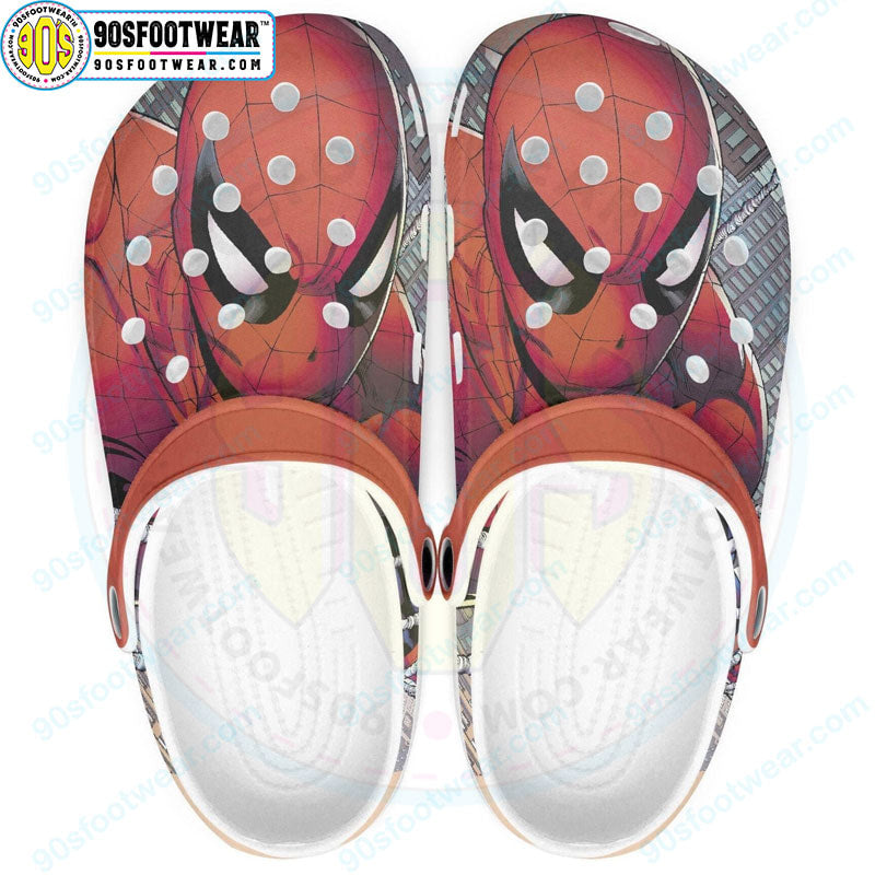 Spiderman with Spider-Man Looks Like Pattern Superhero Clog for Fan-gearwanta.com