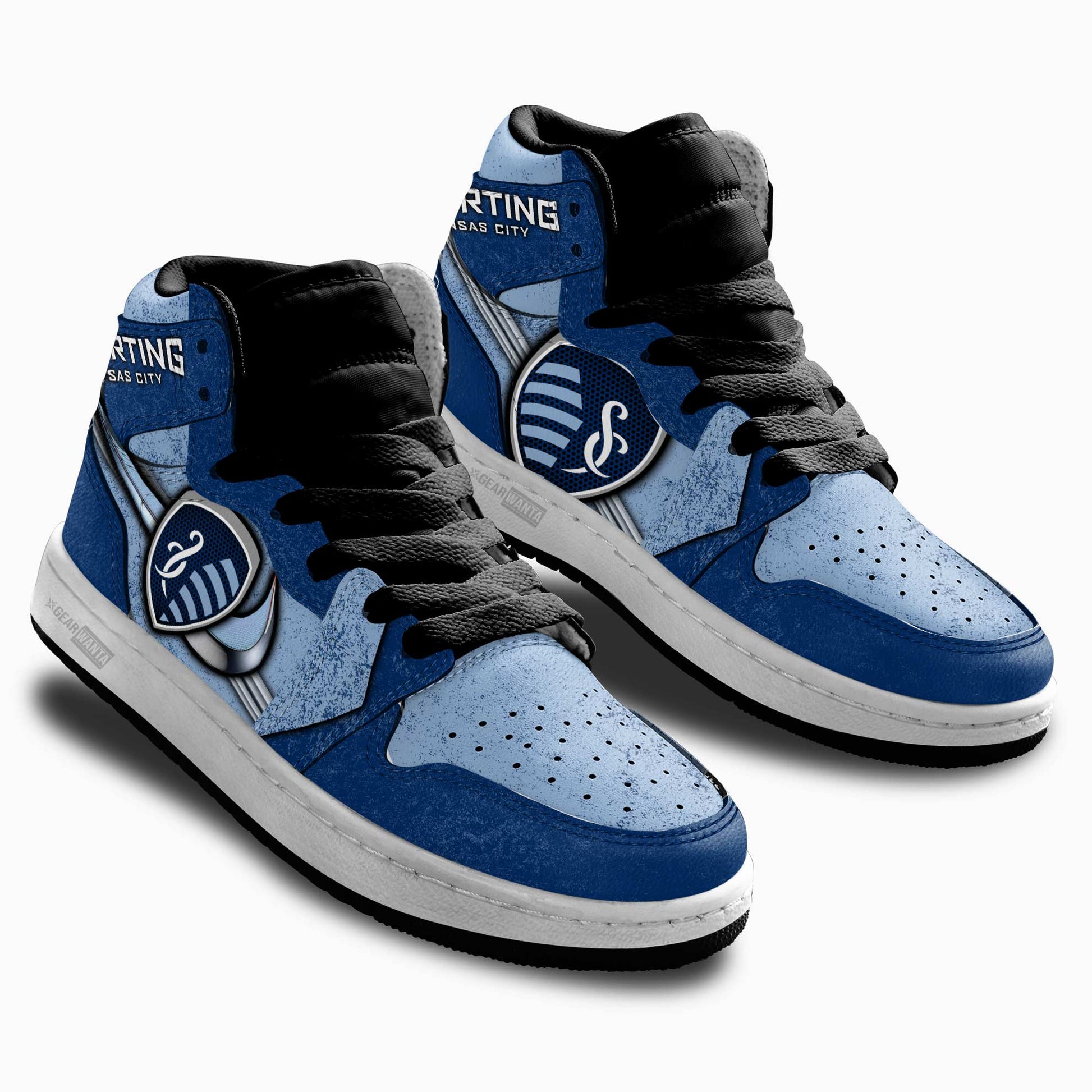 Sporting Kansas City Kid J1 Sneakers Custom Shoes For Kids-Gear Wanta