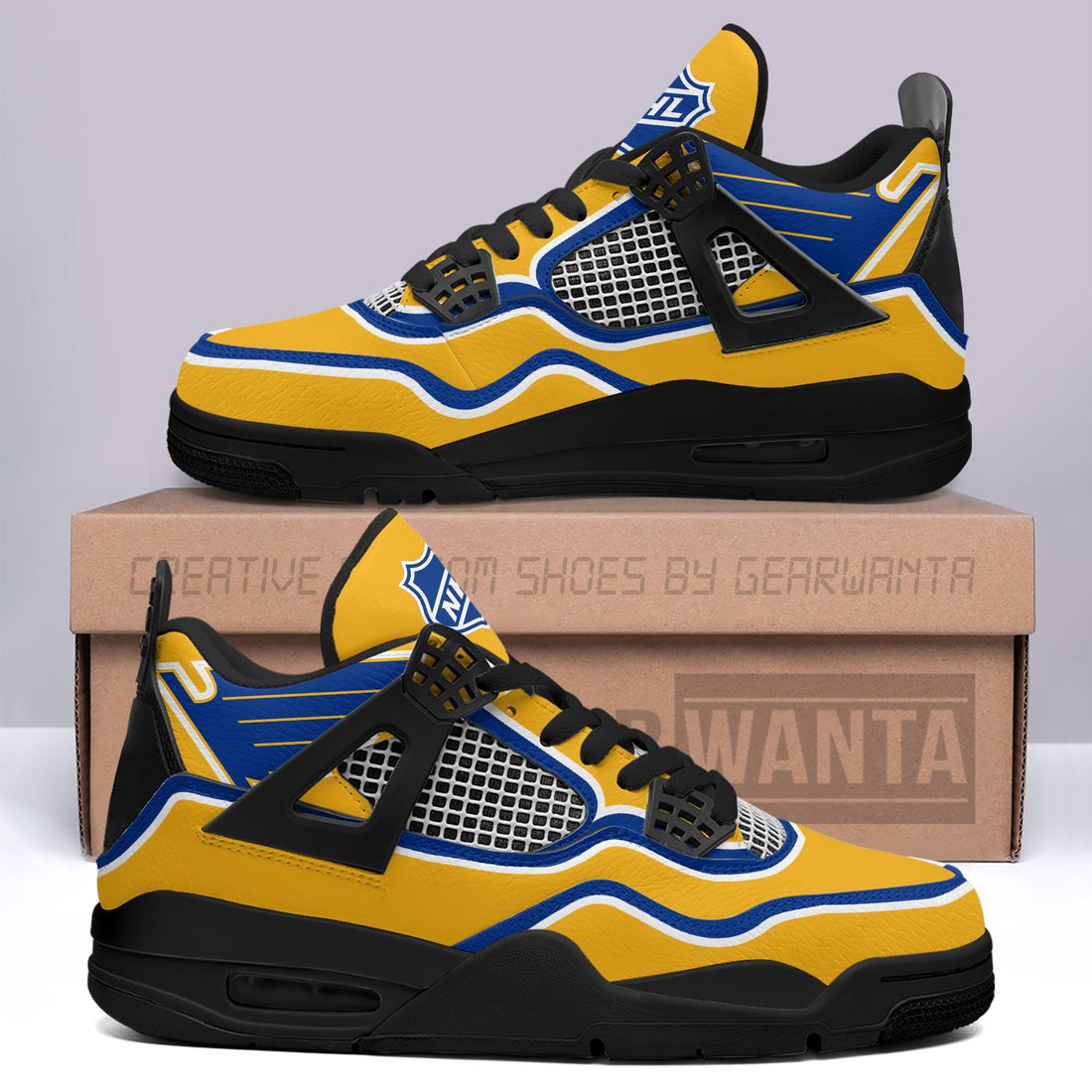 St. Louis Blues Aj4 Sneakers Custom Shoes-Gear Wanta