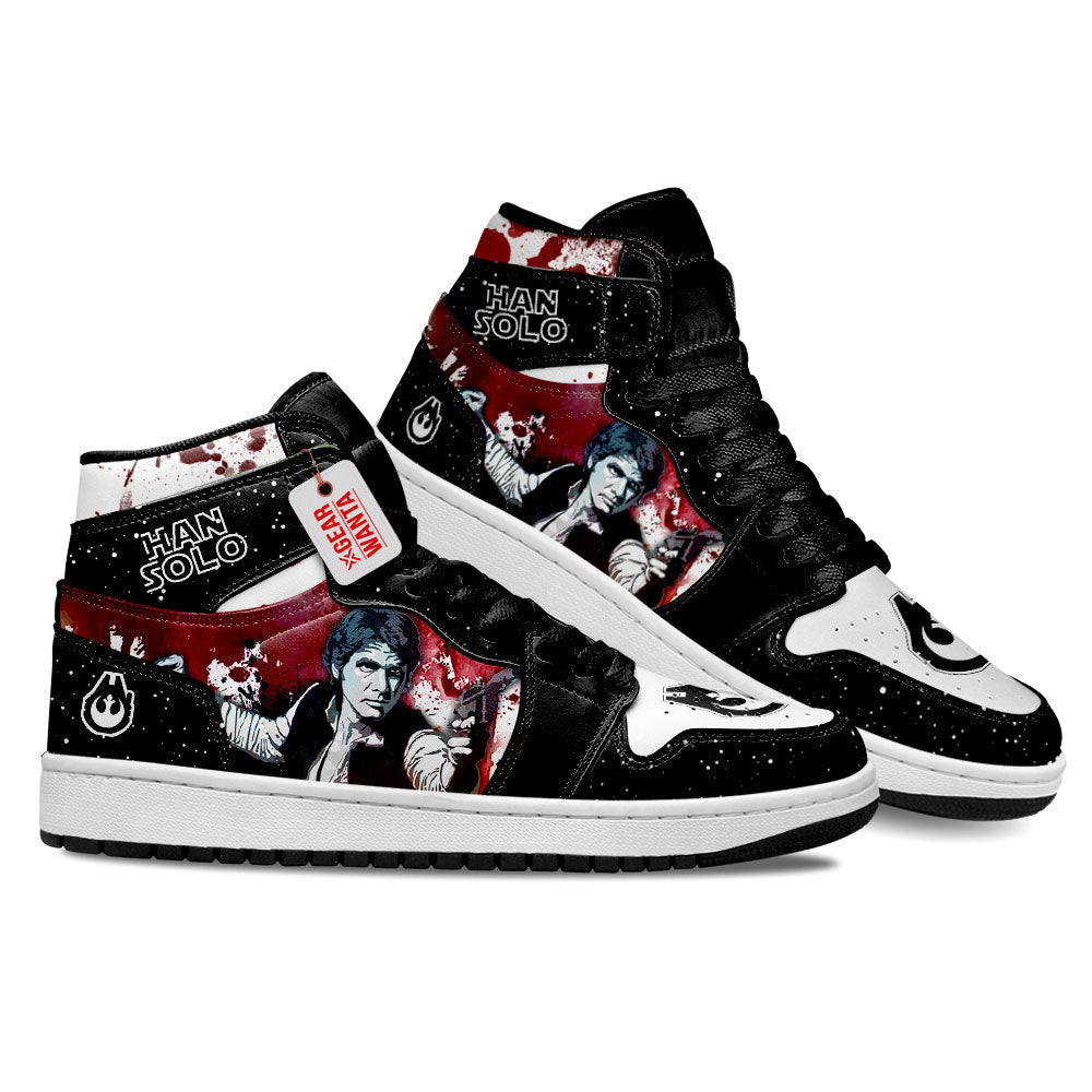 Han Solo Star Wars J1 Shoes Custom Sneakers PT21-Gear Wanta